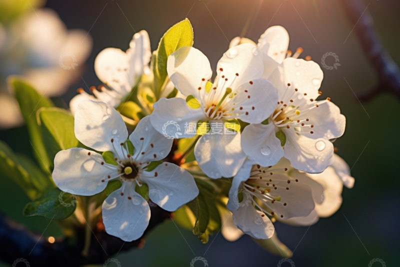 高清大图下载【趣麦麦图】盛开的梨花花朵