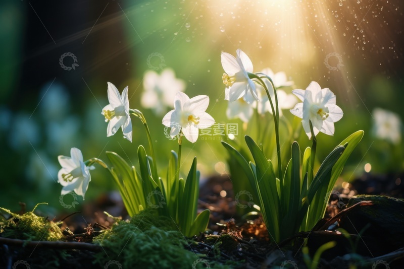 高清大图下载【趣麦麦图】盛开的白色兰花