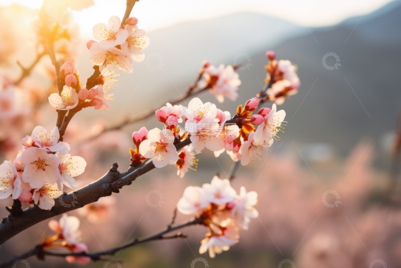 高清大图下载【趣麦麦图】盛开的桃花美景