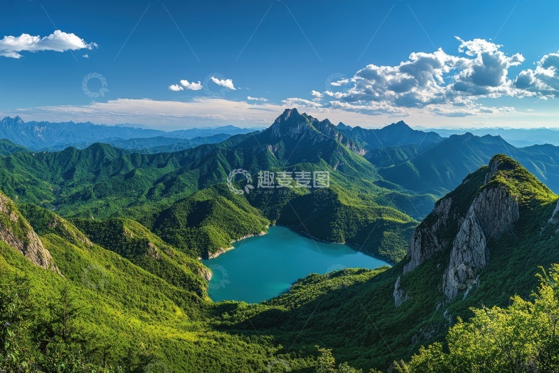 高清大图下载【趣麦麦图】天山水池自然美景