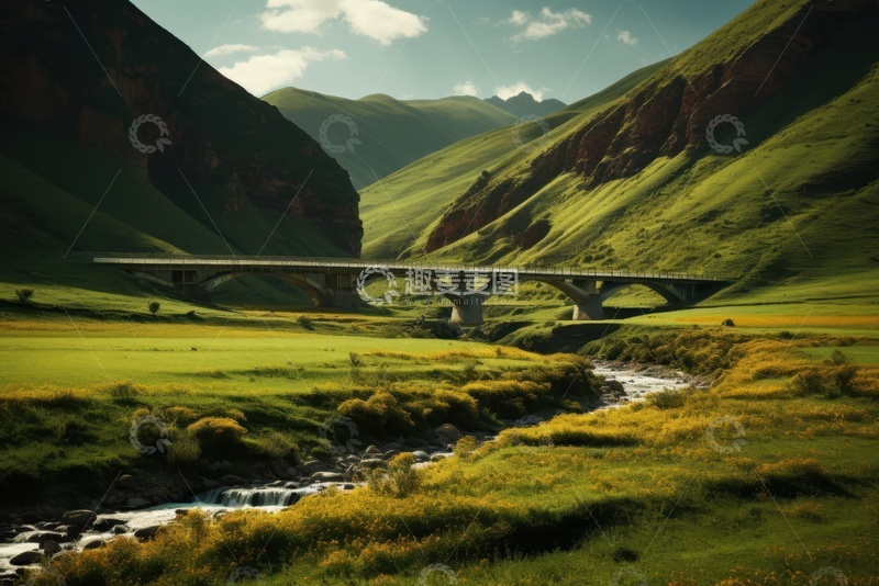 高清大图下载【趣麦麦图】大山河流自然美景