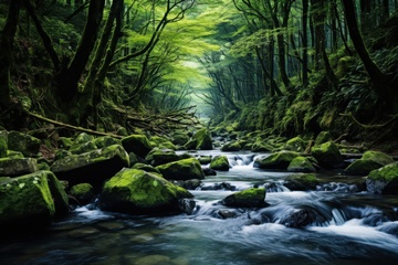 热带雨林里的河流