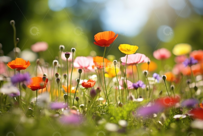 高清大图下载【趣麦麦图】户外的野花花丛