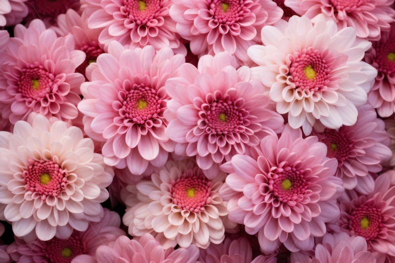 高清大图下载【趣麦麦图】粉色的菊花花田