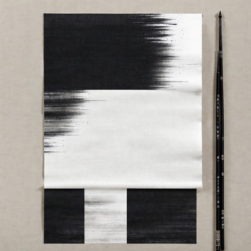 亚麻纹理的水墨泼洒13