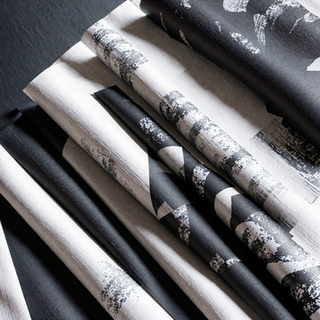 亚麻纹理的水墨泼洒10