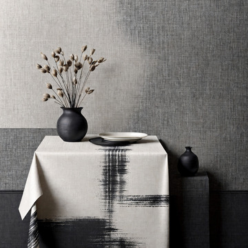 亚麻纹理的水墨泼洒12