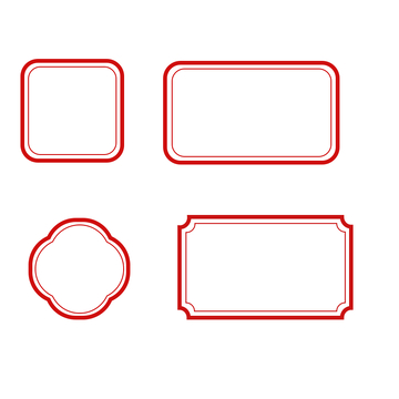 红色中式边框设计