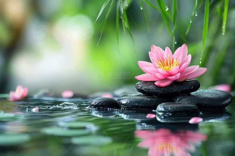 高清大图下载【趣麦麦图】水池荷花自然美景