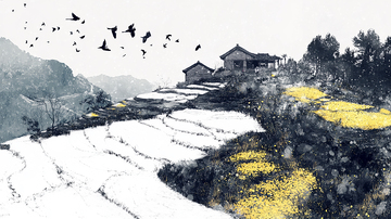 山田农家写实插画