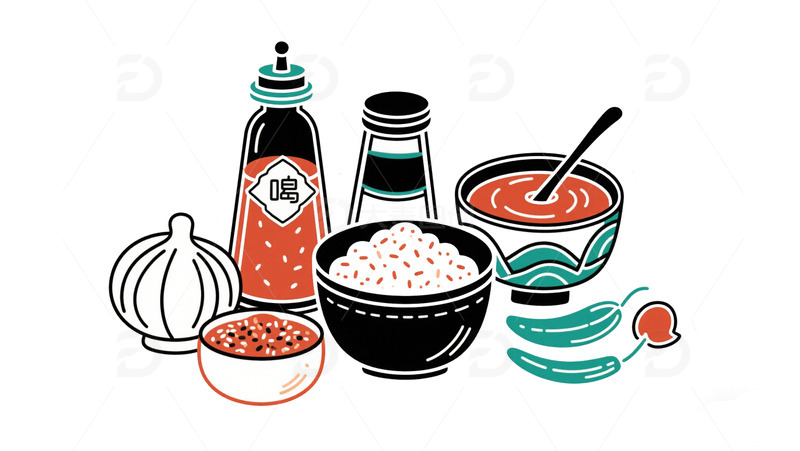 高清大图下载【趣麦麦图】手绘调味香料免扣元素