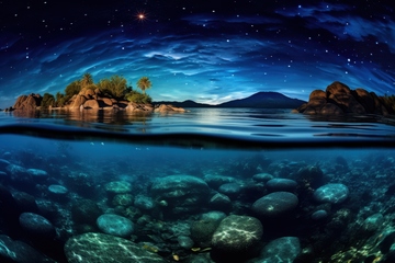 河底星空自然美景