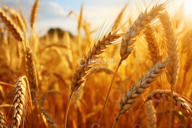 高清大图下载【趣麦麦图】金灿灿的麦田风景