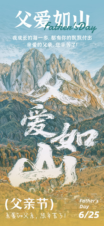 父爱如山海报1