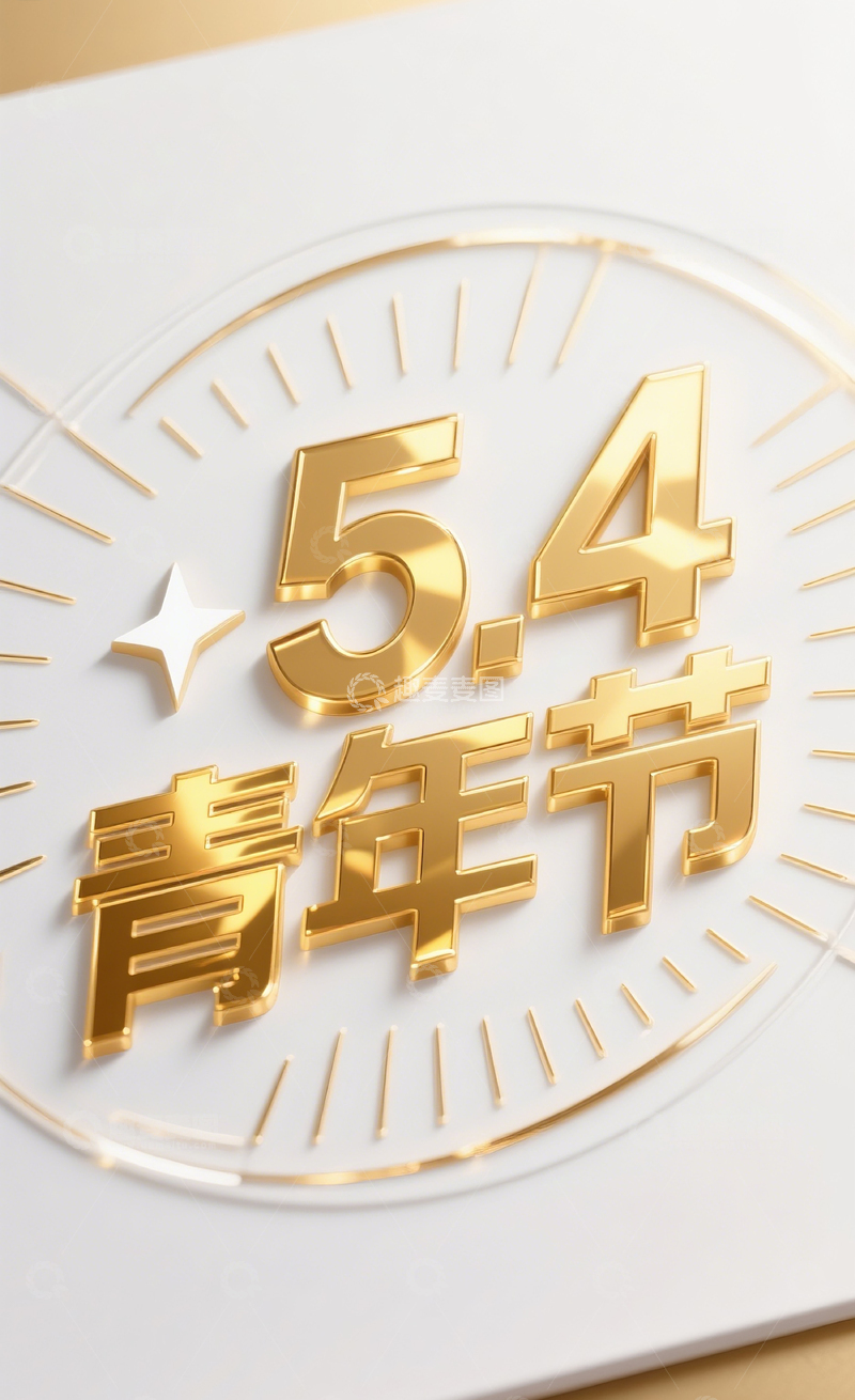 高清大图下载【趣麦麦图】54青年节字体2