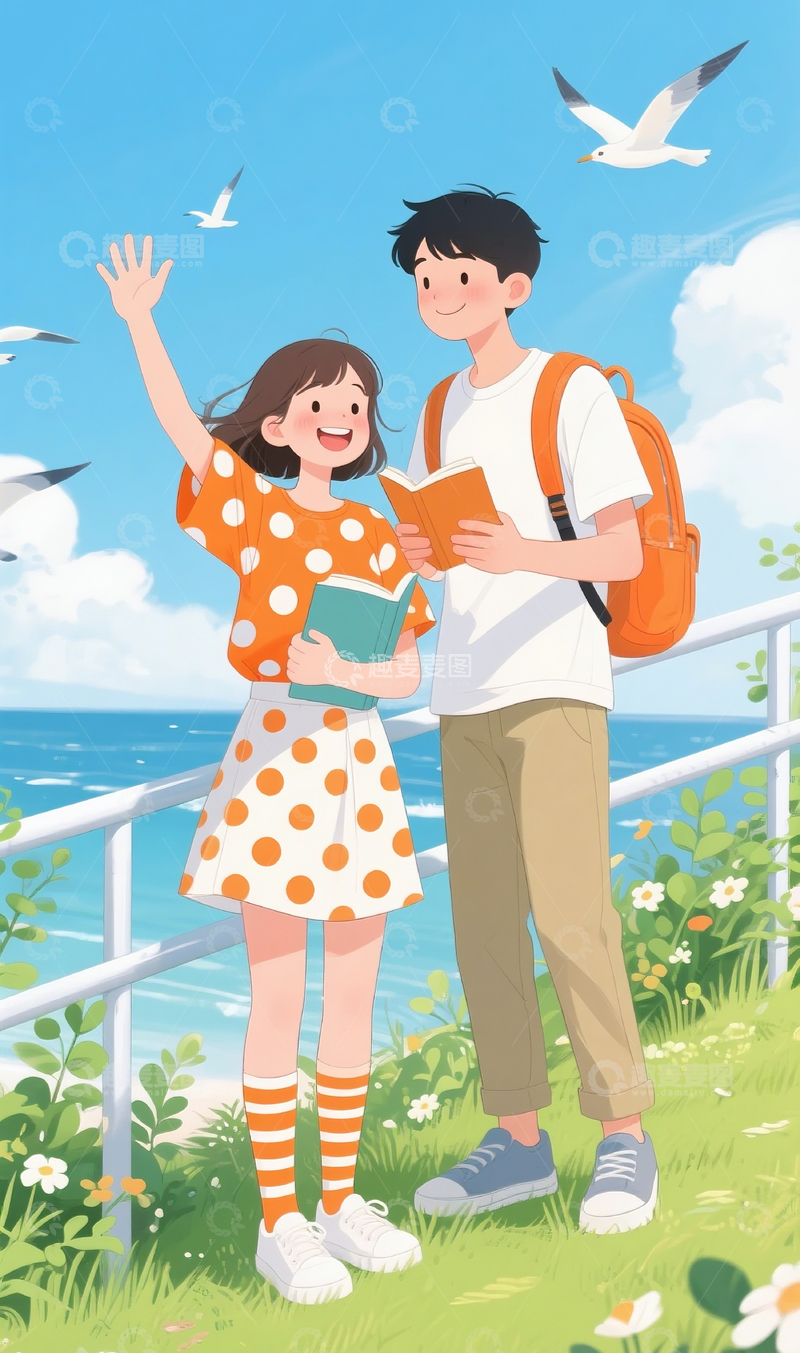 高清大图下载【趣麦麦图】54人物插画4