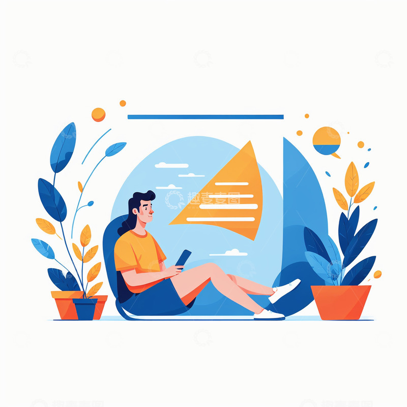 高清大图下载【趣麦麦图】扁平工作小人31