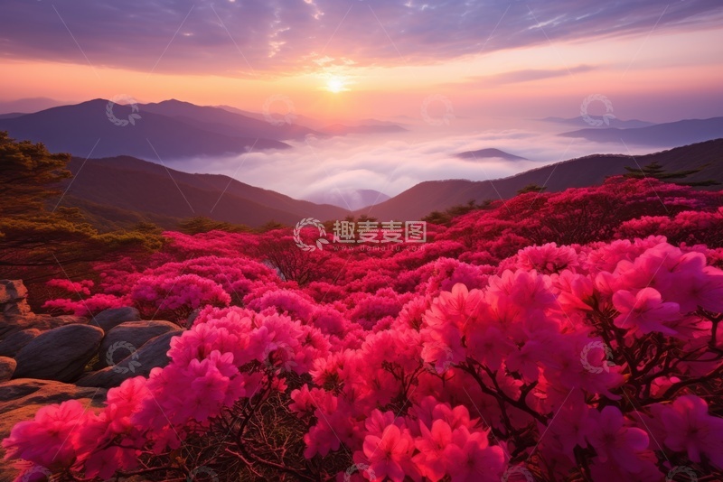 高清大图下载【趣麦麦图】野外盛开的鲜花花丛