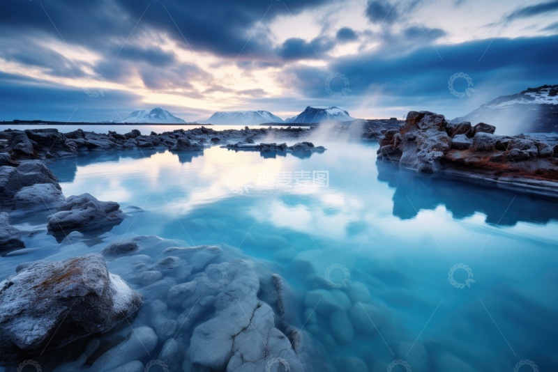 高清大图下载【趣麦麦图】天然温泉池美景