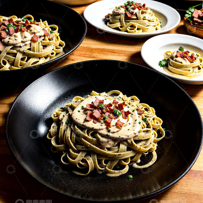 高清大图下载【趣麦麦图】意大利宽面条