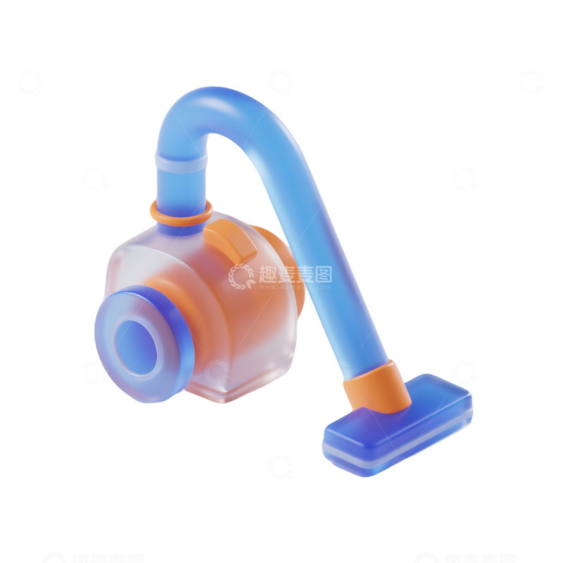 高清大图下载【趣麦麦图】吸尘器三维立体图标