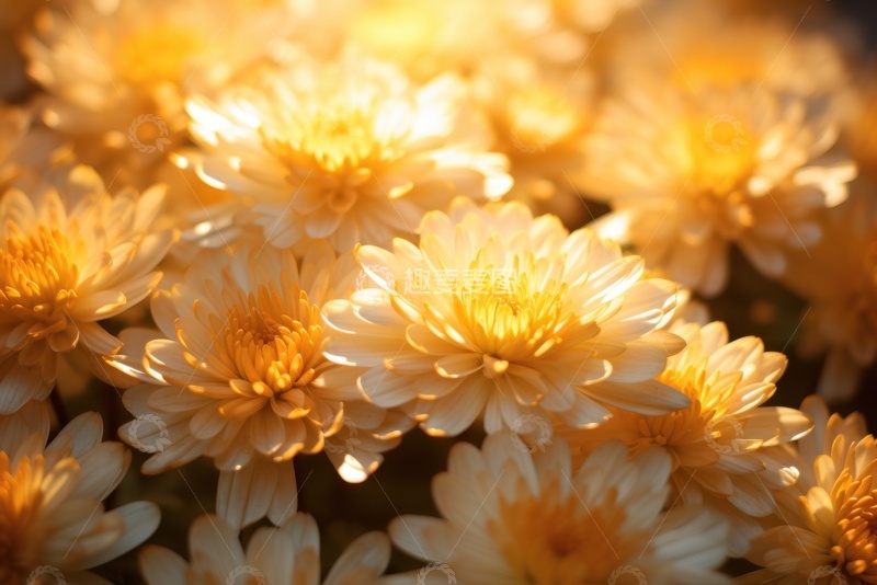 高清大图下载【趣麦麦图】盛开的菊花花丛