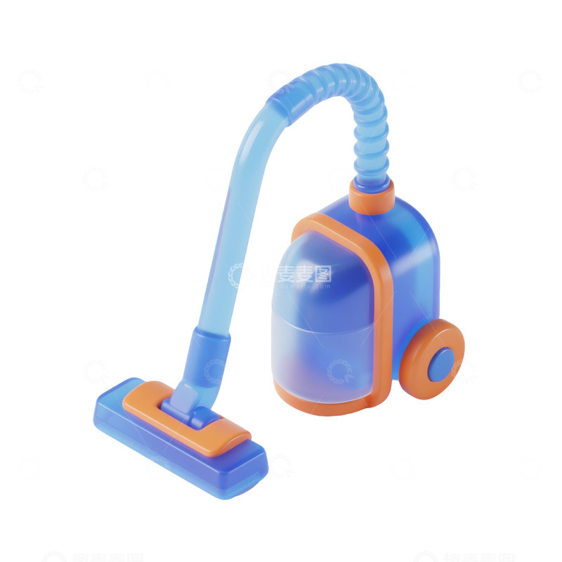 高清大图下载【趣麦麦图】吸尘器三维立体磨砂图标