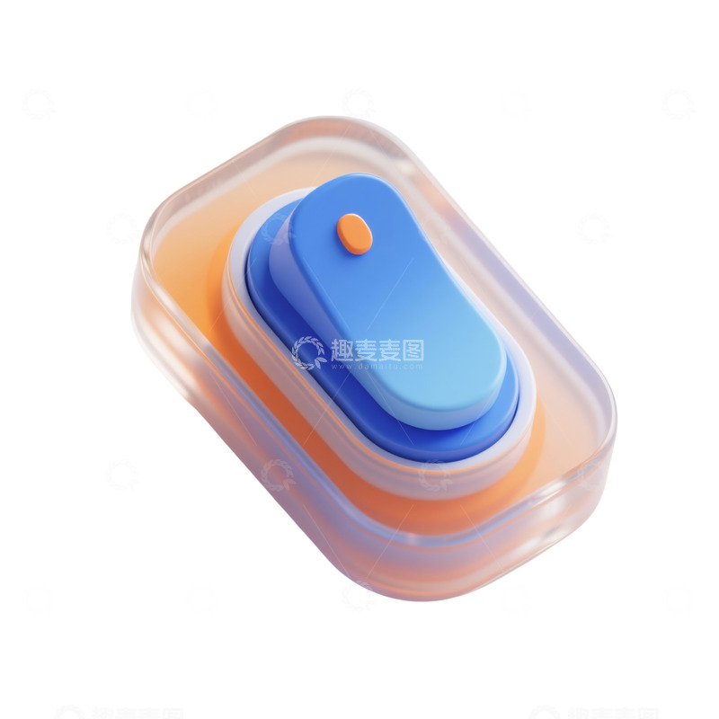 高清大图下载【趣麦麦图】开关三维立体磨砂图标