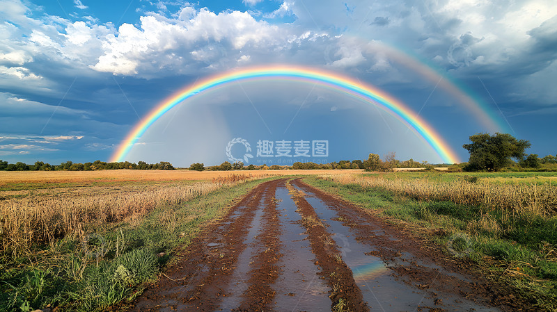 高清大图下载【趣麦麦图】雨天后的彩虹2