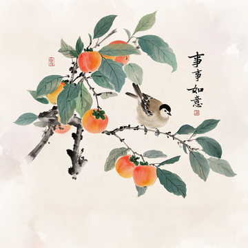 柿柿如意美术绘画1