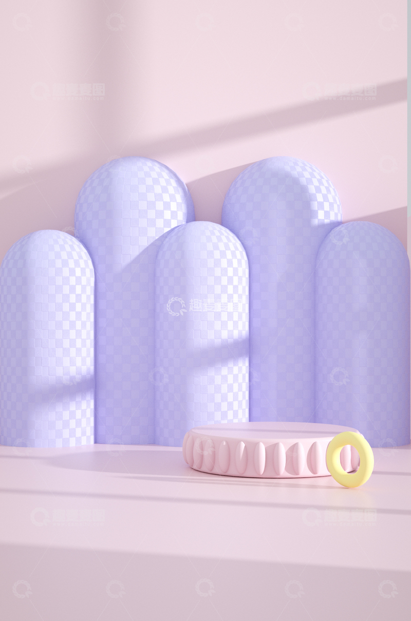 高清大图下载【趣麦麦图】电商立体创意背景图9