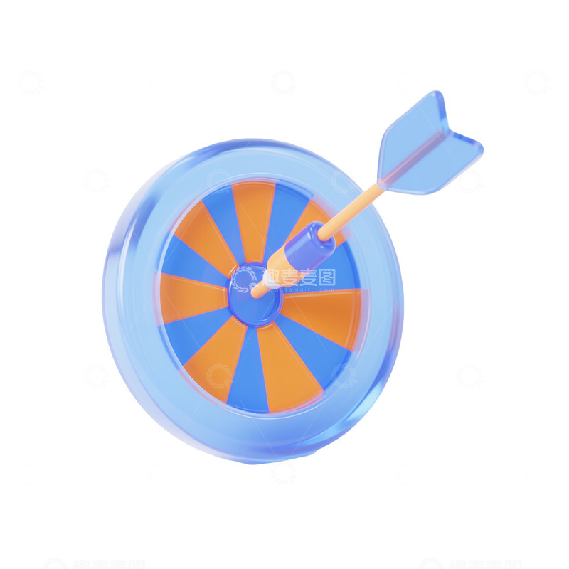 高清大图下载【趣麦麦图】飞镖盘三维立体磨砂图标