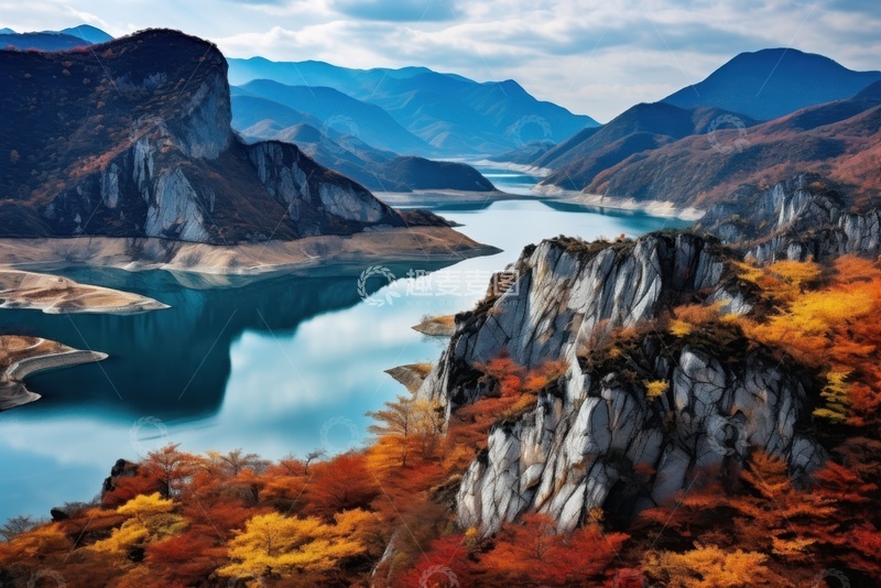 高清大图下载【趣麦麦图】岩石河流自然美景