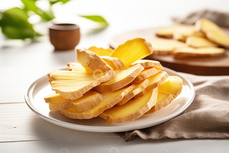 高清大图下载【趣麦麦图】一盘生姜切片