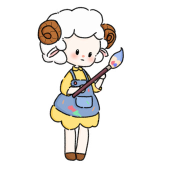 羊羊美少女画家