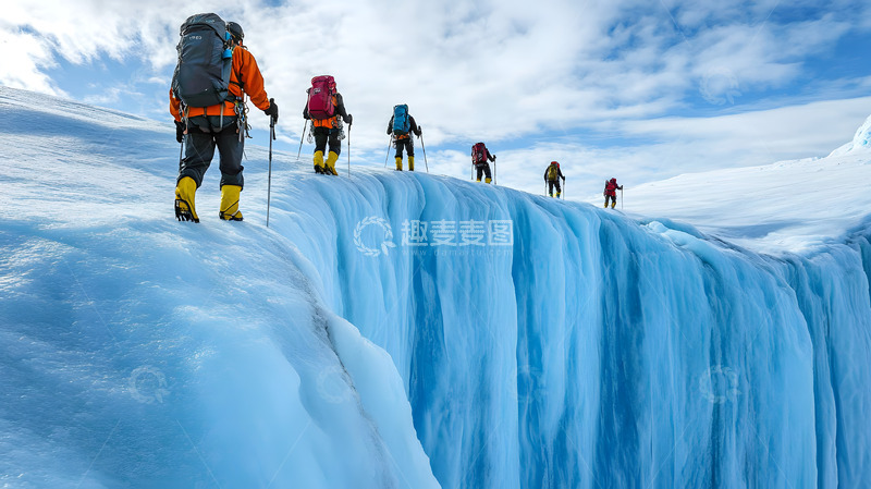 高清大图下载【趣麦麦图】极地科学研究探险队1