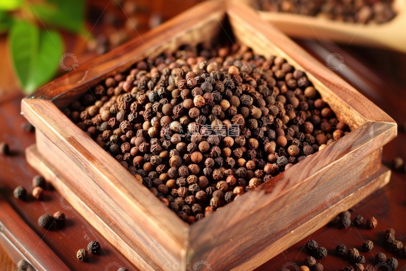 高清大图下载【趣麦麦图】一木盒花椒调料