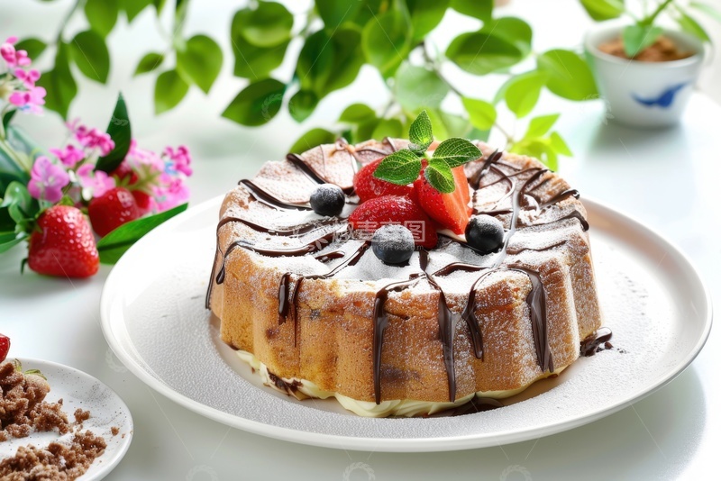 高清大图下载【趣麦麦图】一盘美味的蛋糕