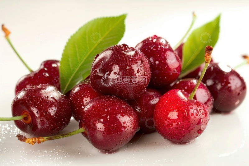 高清大图下载【趣麦麦图】新鲜的一堆车厘子