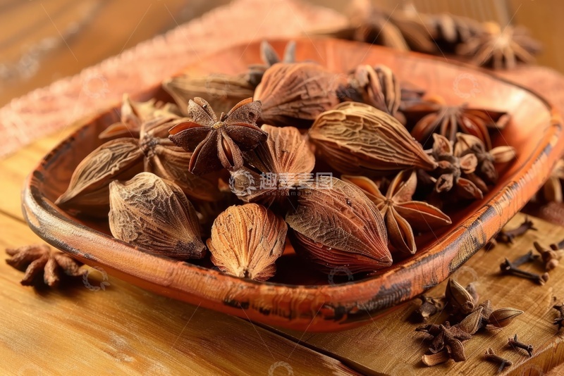 高清大图下载【趣麦麦图】一盘草果调料