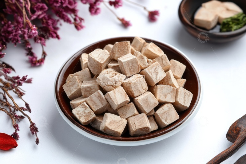 高清大图下载【趣麦麦图】一盘中草药茯苓