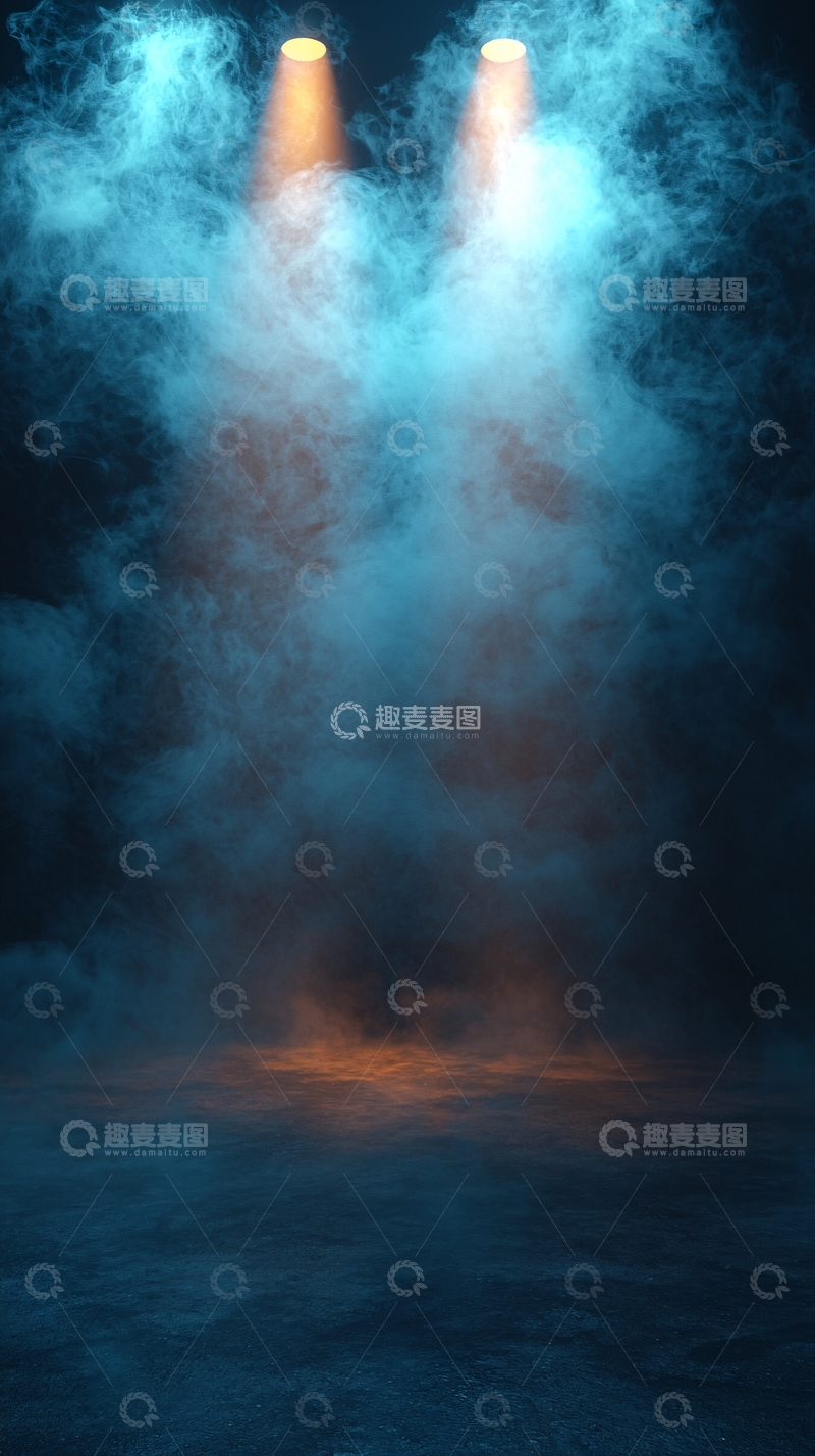 高清大图下载【趣麦麦图】舞台烟雾灯光效果