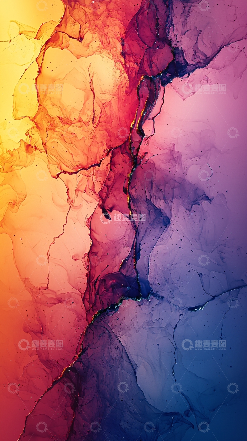 高清大图下载【趣麦麦图】水彩纹理抽象渐变艺术