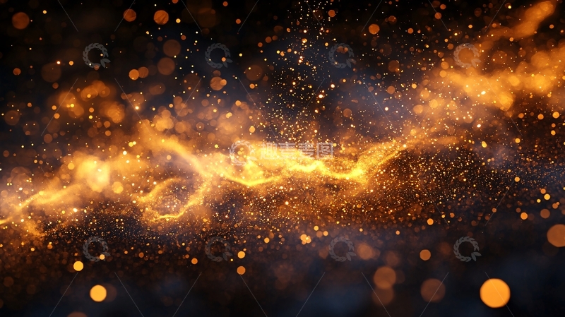 高清大图下载【趣麦麦图】金色星云高清图片