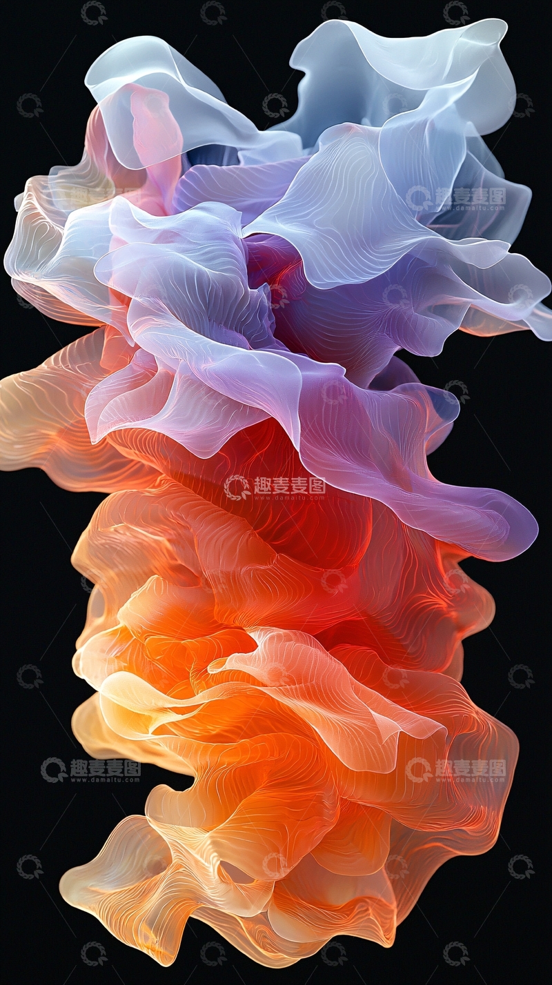 高清大图下载【趣麦麦图】流体渐变抽象艺术