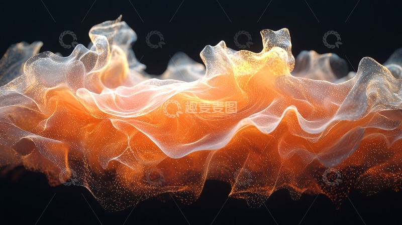高清大图下载【趣麦麦图】橙色烟雾高清图片