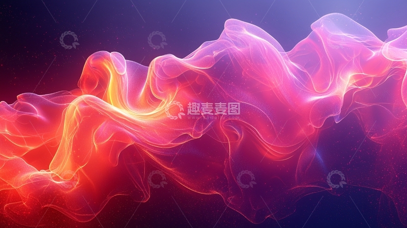 高清大图下载【趣麦麦图】梦幻色彩流体渐变背景