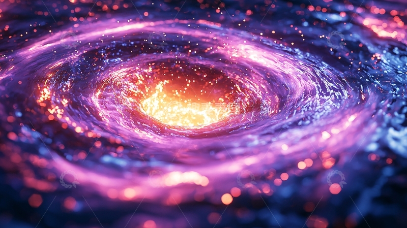 高清大图下载【趣麦麦图】绚丽星云漩涡宇宙景象