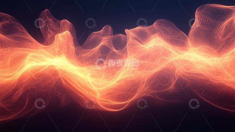 高清大图下载【趣麦麦图】火焰般的抽象光线