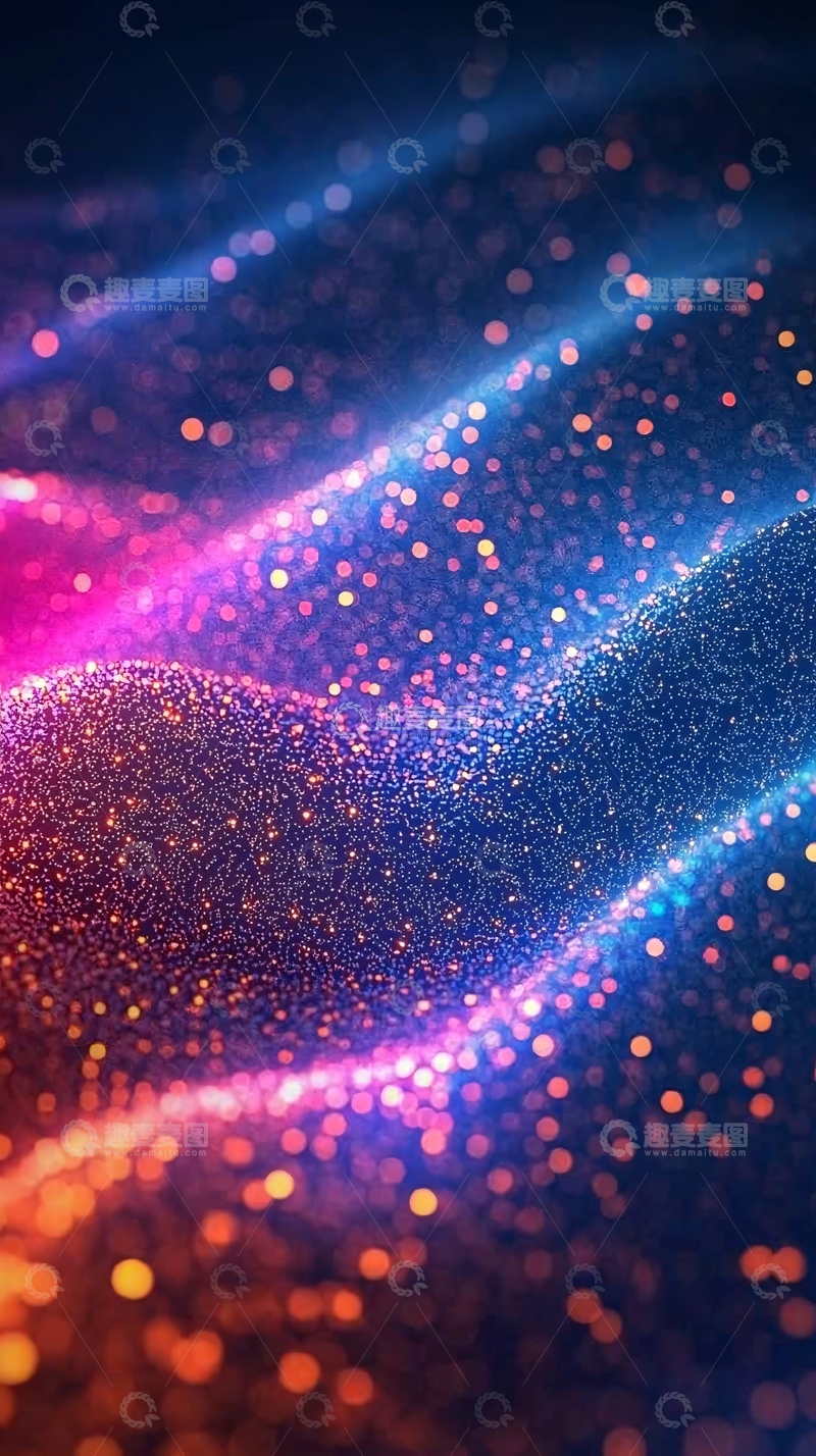 高清大图下载【趣麦麦图】闪耀的光线交织